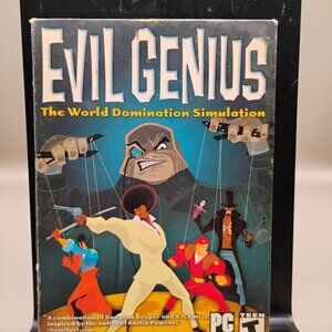 Evil Genius The World Domination Simulation game PC CD ROM software dated 2004
